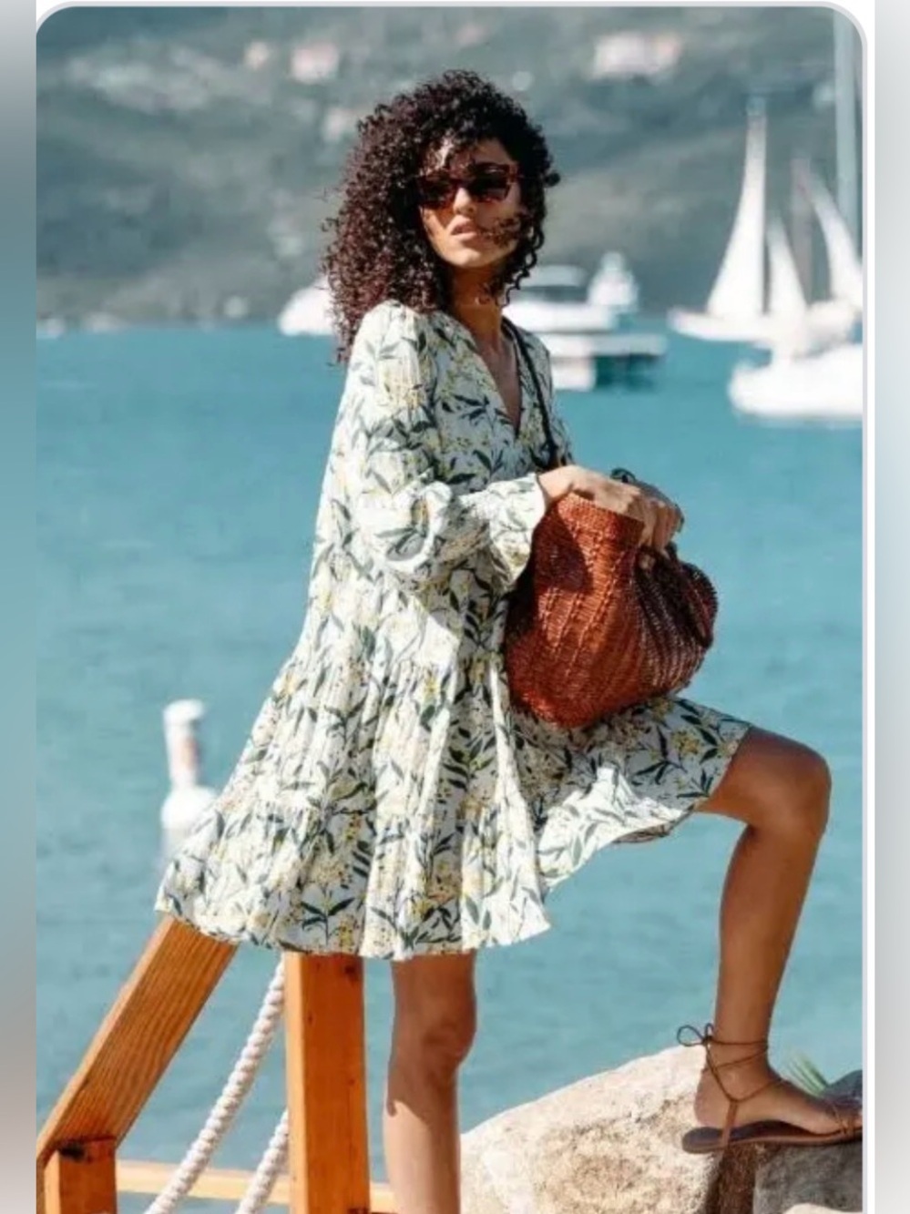 TUCKERNUCK M POMANDER PLACE Palmetto Garden kenzo bell sleeve babydoll dress